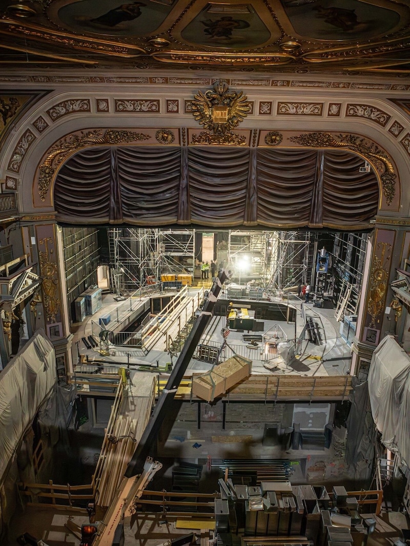 Theater den Wien during the renovation, which was not completed on time. (Bild: Theater an der Wien / Barbara Nidetzky)