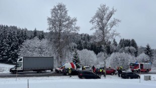 Der Unfall passierte in der froststarrenden Landschaft des Oberen Mühlviertels.