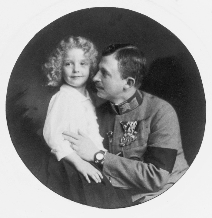 Otto als Kind mit seinem Vater, Kaiser Karl