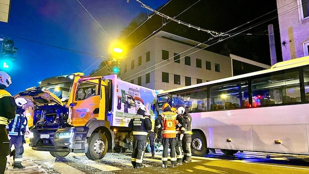 In der Schallmooser Hauptstraße kam es zum Zusammenstoß. (Bild: Markus Tschepp)