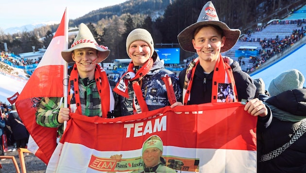 The Austria fans are thrilled. (Bild: Birbaumer Christof)