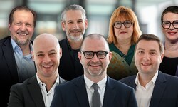 Die sieben Kandidaten: Georg Redlhammer, Lorenz Potocnik, Gerline Grünn und Eva Schobesberger ...
