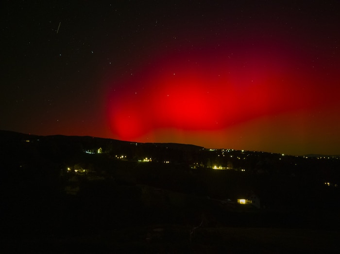 Matthias Pfragner was able to observe the red sparkle near Stainz.
