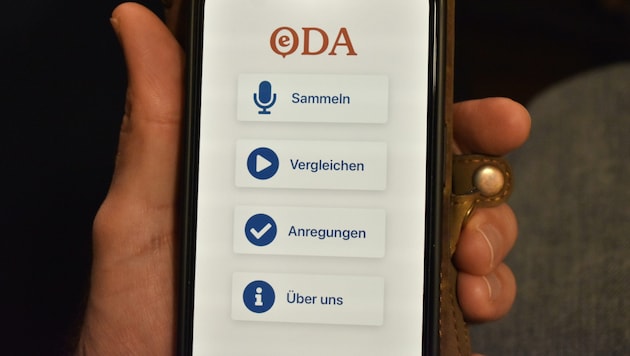 OeDA nennt sich die App, die kostenlos auf das iPhone oder Smartphone geladen werden kann. (Bild: Manuel Schwaiger)