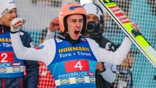 Stefan Kraft hatte am Bergisel jeden Grund zum Feiern.