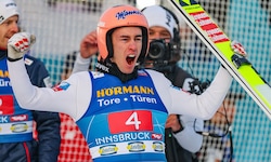Stefan Kraft hatte am Bergisel jeden Grund zum Feiern.