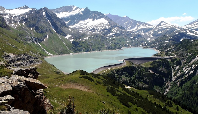 Am Tauernmoos-Stausee entsteht ein Pumpspiecherkraftwerk. (Bild: ÖBB)