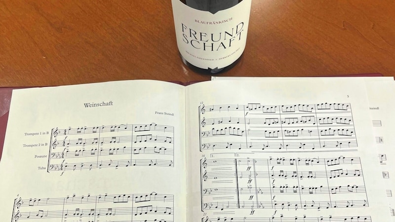 Steindl's homage to pleasure as a classic composition for the single-varietal Blaufränkisch "Freundschaft". (Bild: Wein Burgenland)