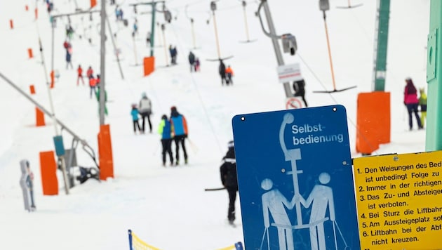 The accident occurred on a T-bar lift (symbolic image). (Bild: Jauschowetz Christian)