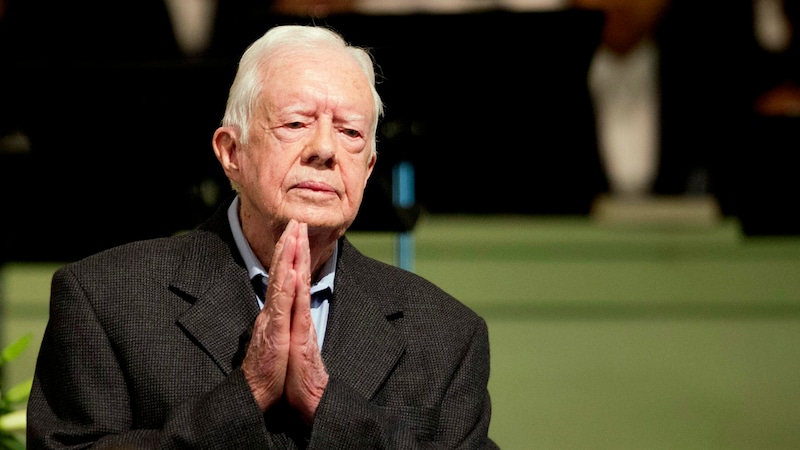 Der verstorbene Ex-US-Präsident Jimmy Carter (Bild: AP/David Goldman)