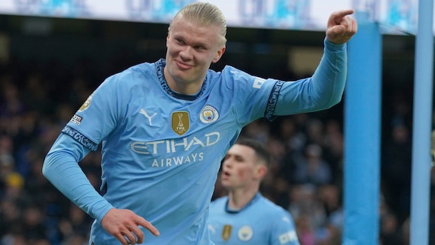 ManCity-Star Erling Haaland (Bild: Copyright 2025 The Associated Press. All rights reserved.)