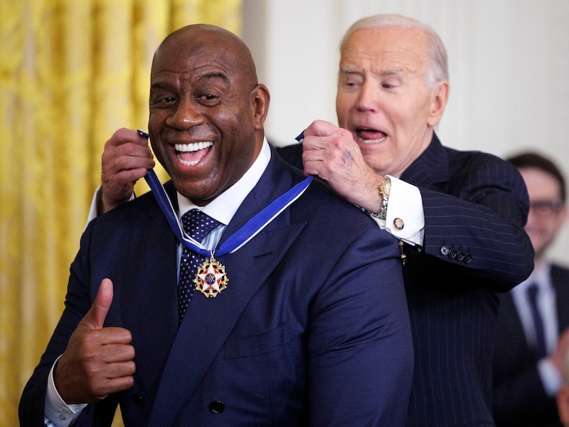 Earvin „Magic“ Johnson (Bild: APA/Getty Images via AFP/GETTY IMAGES/Tom)