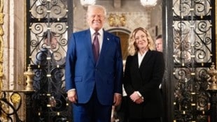 US-Präsident Donald Trump und Italiens Premierministerin Giorgia Meloni (Bild: APA/AFP)