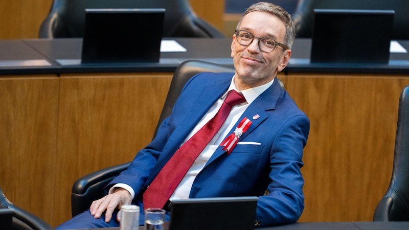 Now that Federal President Alexander Van der Bellen has given the blue party leader and election winner Herbert Kickl (pictured) the mandate to form a government after all, the party committees will meet on Tuesday evening. (Bild: APA/GEORG HOCHMUTH)