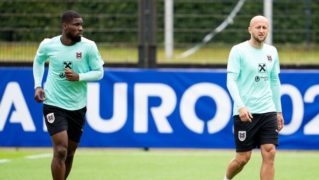 Kehr Kevin Danso (links) bald in die deutsche Bundesliga zurück? (Bild: APA Pool/APA/GEORG HOCHMUTH)