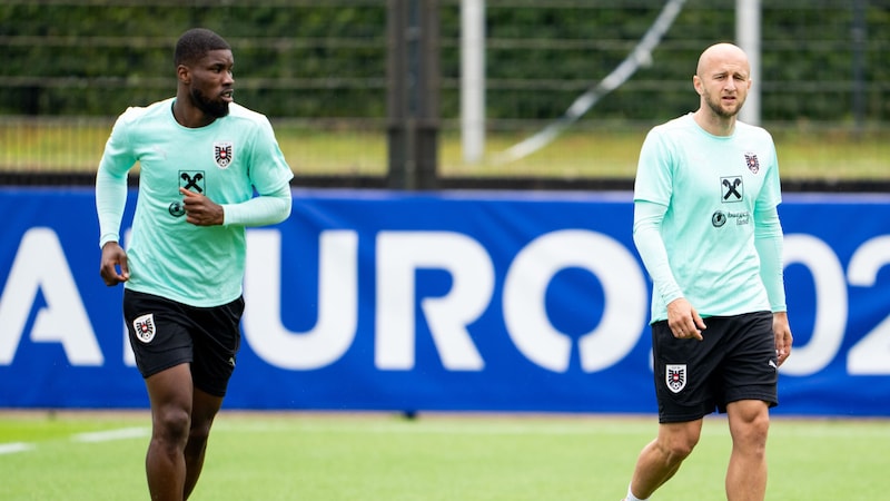 Kevin Danso (l.) and Gernot Trauner (Bild: APA/GEORG HOCHMUTH)