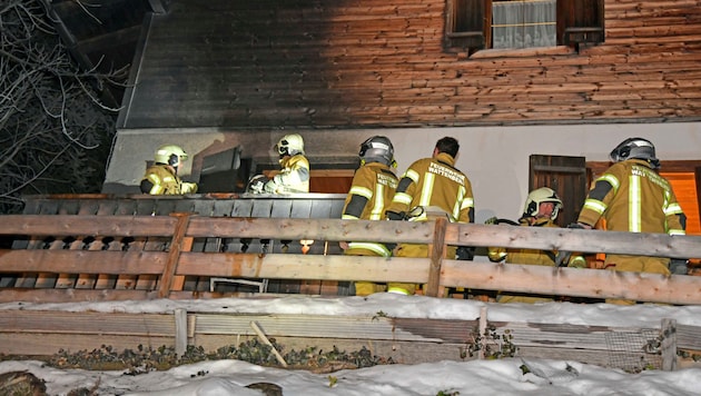 A fire broke out in a vacation home on the Wattenberg. (Bild: zoom.tirol)