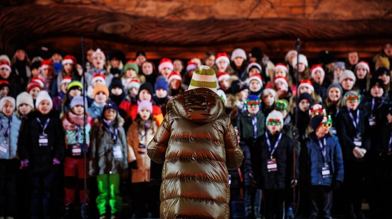 One highlight was the performance by the largest children's choir in Burgenland with 170 voices. (Bild: Maria Hollunder)