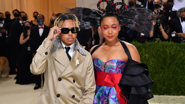 Naomi Osaka und Cordae (hier bei der Met Gala 2021) sind kein Paar mehr. (Bild: AFP/Angela WEISS)