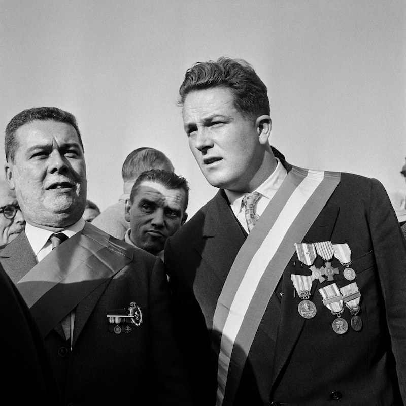 Le Pen 1960 in Paris (Bild: AFP)