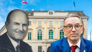 Josef Klaus (li.) war der erste Kärntner Bundeskanzler. 61 Jahre später könnte mit Herbert Kickl ...