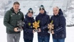 Von links nach rechts: Wolfgang Breitfuss (Tourismusverband Saalbach-Hinterglemm), WM-Projektleiter Florian Phleps, ÖSV-Generalsekretär Christian Scherer und Bartl Gensbichler (Sport-Chef von Saalbach 2025 und Präsident des Salzburger Landes-Skiverbandes) freuen sich auf eine „lässige“ Ski-WM. (Bild: GEPA/GEPA pictures)