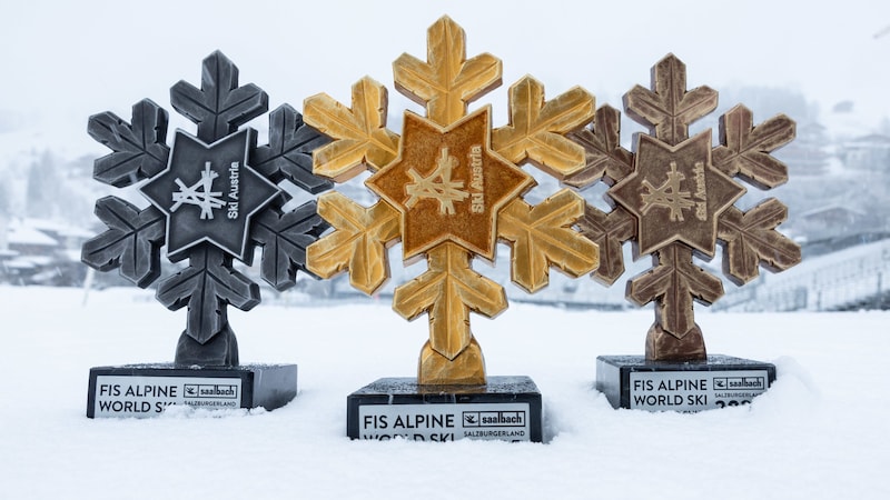 This is what the World Cup trophies look like (Bild: GEPA pictures)