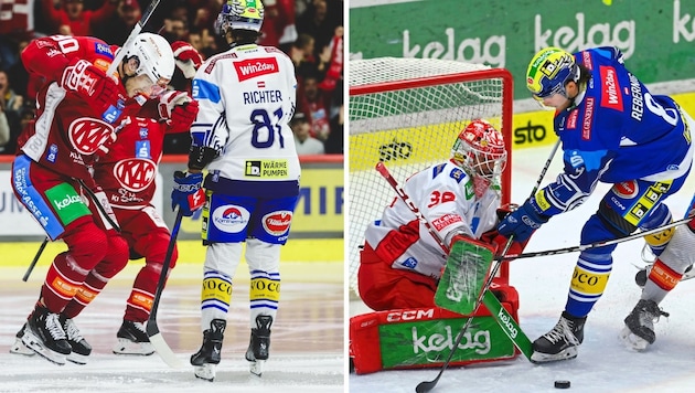 Matt Fraser against Maxi Rebernig! Which player's shot was sharper this time? (Bild: GEPA/GEPA Pictures, F. Pessentheiner)