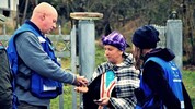 Friedrich „Fritz“ Katschnig bei einem seiner zahlreichen Auslandseinsätze – hier bei der ...