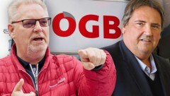 Zwei mächtige Gewerkschafter aus der Steiermark im „Krone“-Gespräch: Josef „Beppo“ Muchitsch ...