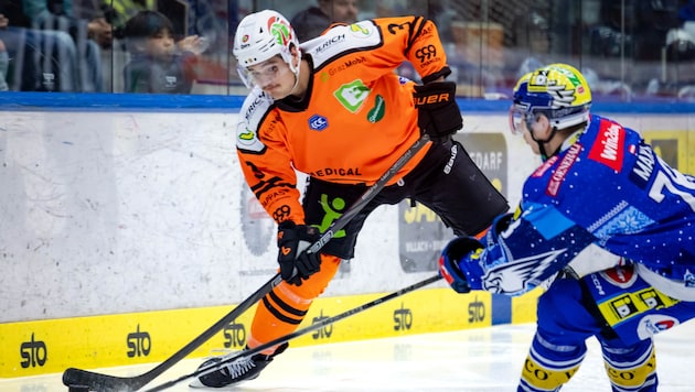 Drei Tore und 14 Assists – kein Verteidiger der Graz99ers verbuchte in dieser Saison bis dato mehr Punkte als Frank Hora. (Bild: GEPA/GEPA pictures)