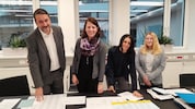 Viel zu tun für Bernhard Ozlsberger, Cornelia Lichtenberger, Angelika Schlögl und Daniela ...