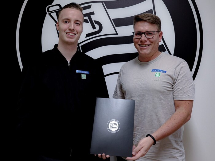 Christoph Wurm (right) is the new coach at Sturm II - Hannes Ehrhard (left) is his "co-coach".