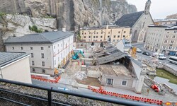 Die Baustelle des Festspielzentrums