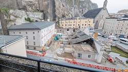 Die Baustelle des Festspielzentrums (Bild: Markus Tschepp)