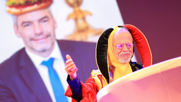 This year, the "jester-in-chief" Alexius Vogel is once again getting even with politics. (Bild: Tomschi Peter/KRONEN ZEITUNG)