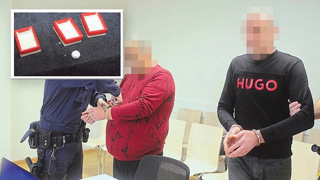 The two defendants played different roles in the fraud. (Bild: Krone KREATIV/Gerhard Bartel)