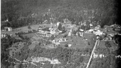 Die Luftaufnahme zeigt die Hungerburg im Jahr 1927. (Bild: Stadtarchiv Innsbruck)