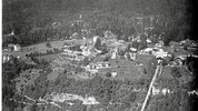 Die Luftaufnahme zeigt die Hungerburg im Jahr 1927.