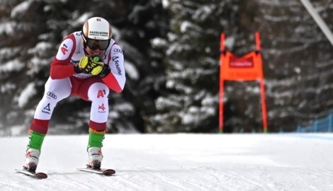 Markus Salcher holte einen zweiten und dritten Platz bei den beiden Abfahrten in Santa Caterina. (Bild: Ski Austria/Weigl)