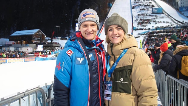 Daniel Huber war mit Ehefrau Franziska beim Dreikönigsspringen in Bischofshofen dabei. (Bild: Tröster Andreas/ANDREAS TROESTER)