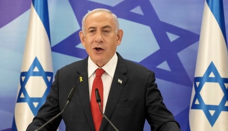 Benjamin Netanjahu (Bild: APA/Copyright 2024 The Associated Press. All rights reserved.)