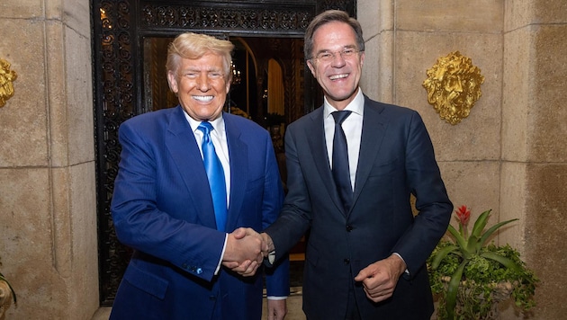 Rutte made representations to Trump at the end of 2024. (Bild: AFP/NATO)