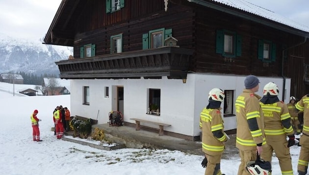 There was a kitchen fire in this house. (Bild: Freiwillige Feuerwehr Abtenau)