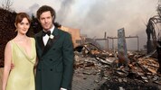 Auch die Serienstars Leighton Meester und Adam Brody haben durch die Feuerwalze ihr Heim ...
