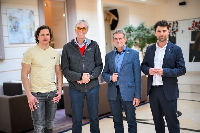 Leopold Fuchs, Werner Radl, Clemens Matt and Erich Auer presented the views of the Alpine Club.