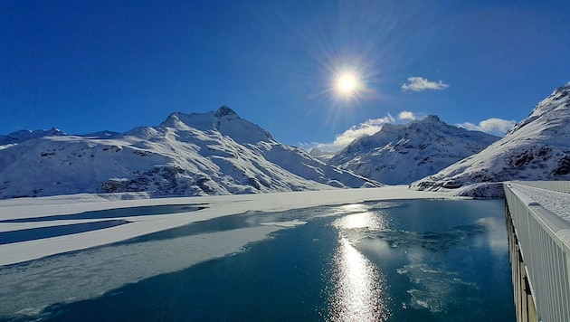 Rund um den Stausee: Auch im Winter ein Vergnügen. (Bild: Bergauer Rubina)