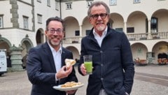 Zum politischen Neujahrsfrühstück luden die Klubobmänner Markus Malle (ÖVP) und Herwig Seiser (SPÖ) (Bild: SPÖ Kärnten)