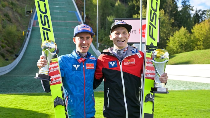 Kraft (li.) und Hörl jubelten oft gemeinsam.