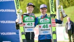 Jan Hörl und Stefan Kraft bei einem der Sommer-Grand-Prix‘ in Hinzenbach. (Bild: GEPA pictures)